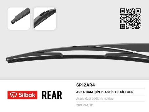 SİLECEK SÜPÜRGESİ ARKA PLASTİK TİP 300MM CITROEN C2 09/03 . C3 B618 07/16 . C3 PICASSO 02/09 . C4 11/09 . C5 SW BREAK DE. RE 06/01 04/08 . DS3 11/09 DACIA LODGY 03/12 . SANDERO 2 01