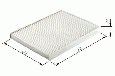 Polen Filtresi Dikdörtgen Astra G 98-04 - Astra H 04-14 -Zafıra A 98-10 1.4-1.6-1.8-2.0T-16V