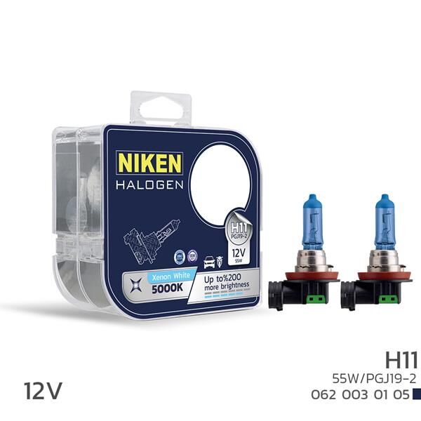 Nıken 12V H11 55W Beyaz Işık Ampul Pg319-2 5000K