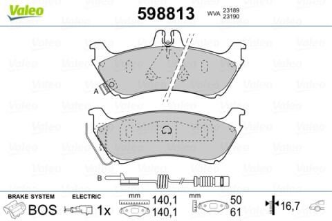 Fren Balatası Arka Mercedes Ml-Class W163 98 05