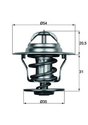 Termostat A3-A4-A6-Bora-Caddy Iı-Golf-Jetta Iı-Passat-Polo-T4-T5-Octavıa-Cordoba-Ibıza-Fabıa-Felıca
