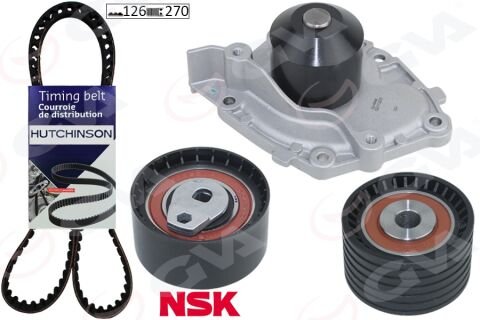 Devirdaimli Eksantrik Gergi Kiti 126X270 Laguna 2.0 16V F4R760 02-03 Megane 4/04