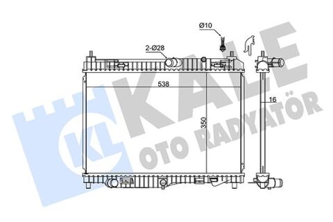 Motor Su Radyatoru Fıesta 1.4Tdcı 1.6Tdcı 1.5Tdcı 08 B Max 1.5Tdcı 1.6Tdcı 12 Transıt Courıer 1.5Tdcı 1.6Tdcı 14 350 558 18