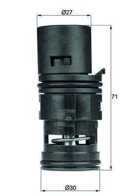 YAG TERMOSTATI OTM/SANZ BMW M43 M52 M54 N40 N46 E46 E83 E53