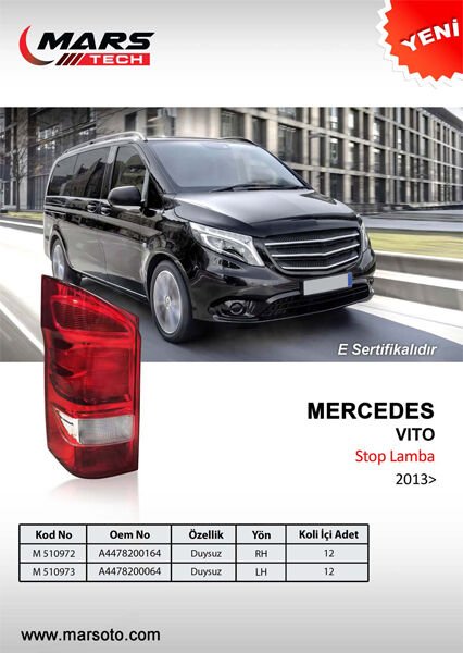 STOP LAMBASI SOL MERCEDES VİTO 13 DUYSUZ