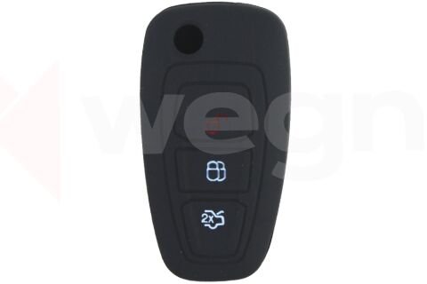 Kontak Anahtar Kumanda Koruyucu Kılıf Silikon Ford Transıt-Mondeo-Focus-Ranger-C Max-S Max Siyah