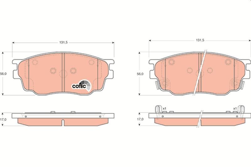ÖN BALATA MAZDA 6 1.8 02 1.8MZR 2.0MZR 2.2 MZR 2.5MZR 07 09