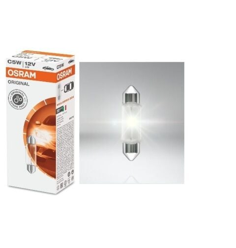 Standart Ampul- Stop/sinyal/park/gösterge Ampulü; 12v/c5w (6418) (duy Sv8,5-8) (osram)