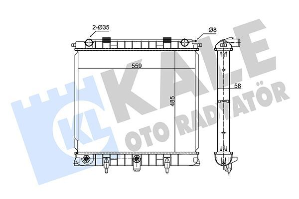 Motor Su Radyatoru 26 6T Range Rover 2 P38A 2.5 D 94 02