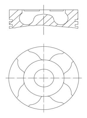 MOTOR PİSTON SEGMAN 0.50 P307-EXPERT-C4-JUMPY-FIESTA-CMAX 1.6 HDI DW6 75.60