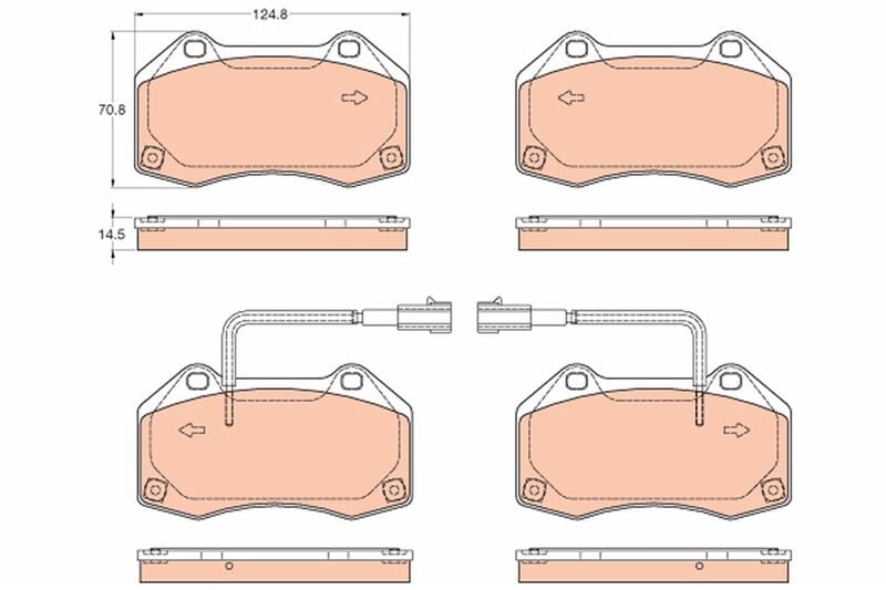 ÖN FREN BALATASI ALFA ROMEO 4C SPIDER 13 20 1.8 TBİ FIAT PUNTO EVO 09 12 1.3D MTJ