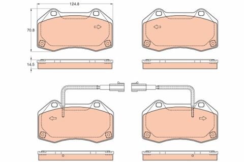 ÖN FREN BALATASI ALFA ROMEO 4C SPIDER 13 20 1.8 TBİ FIAT PUNTO EVO 09 12 1.3D MTJ