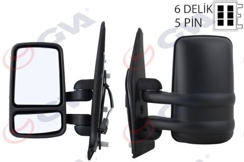 DIŞ DİKİZ AYNASI SOL MASTER-MOVANO 95 ELEKTRİKLİ ISITMALI KONVEKS