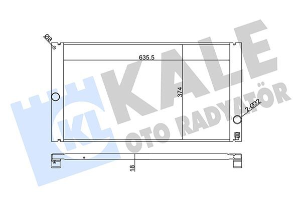 Radyatör Volvo C30-C70 Iı-S40 Iı-V50 Al-Pl-Brz 650X376X24
