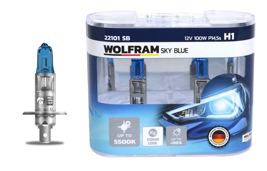 Ampul 12V H1 100 P14.5S Sky Blue Beyaz Işık