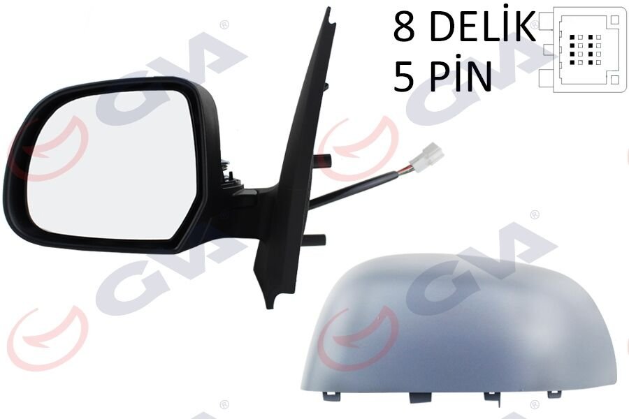 DIŞ DİKİZ AYNASI SOL DOKKER-LODGY 12 ELEKTRİKLİ ISITMALI ASTARLI KONVEKS 5 FİŞ VM-6803EHPL