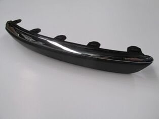 7452.Ca - Peugeot 407- 04/11; Ön Tampon Bandı Sol Siyah Nikelaj Kaplamalı (Tw)