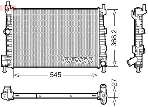 Radiator. Engine Cooling Mazda 3 09-14