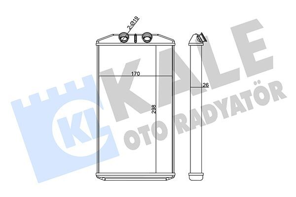 KALORİFER IVECO DAILY VI 14-16 - BORUSUZ 26MM