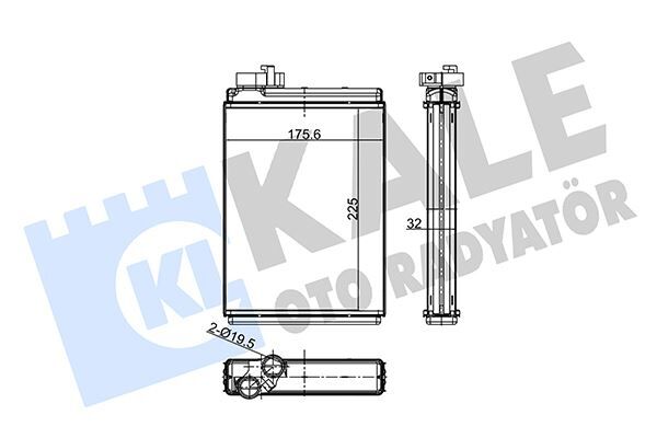 Kalorifer Audı A4-A5-Q5 Kalorifer Al/Brz 225X175.6X32