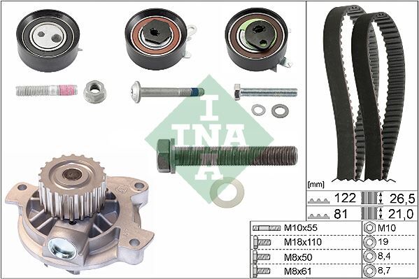 Devirdaimli Triger Seti 122X26.5 -077X21 T4 2.5Tdı-Lt35 2.5Tdı Acv-Anj-Avr
