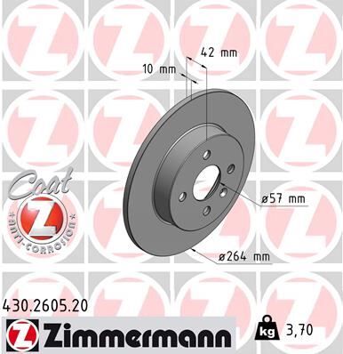 Arka Fren Aynası Astra H L67 04 14 Combo C 01 11 Merıva A 03 10 264X10X4Dl Dolu