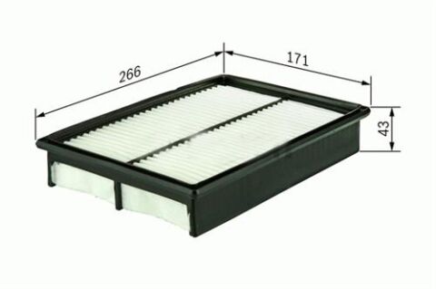 Sa456Pl Hava Filtresi Corolla Vıı 92-97 -Corolla Vııı 97-01 1.4İ-1.6 X