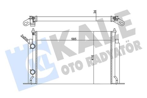 Radyatör Fıat Stılo Radyatör Al/Mknk 585X416X34
