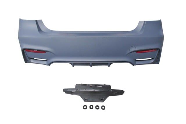 Bmw 3 Serı- F30- 12/18; Arka Tampon Astarlı(sensör Yuvalı/reflektörlü/karlıklı/çift Egzos Delikli) - A51128055991S1