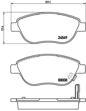 ÖN BALATA CORSA D BÜYÜK TİP 1.3 CDTI 07/06 FIAT 500 0.9 12 1.4 1.3D 12 1.6D12
