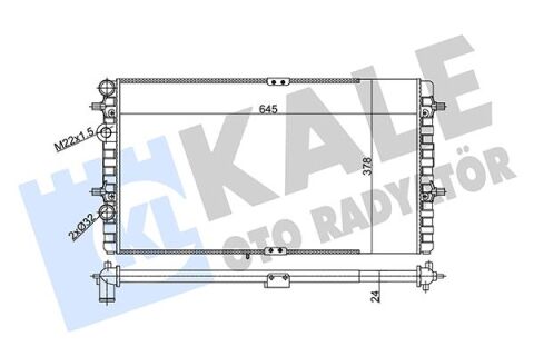 Radyatör Seat Cordoba-Ibıza Iı-Inca-Volkswagen Caddy Iı Radyatör Al/Mknk 645X378X24