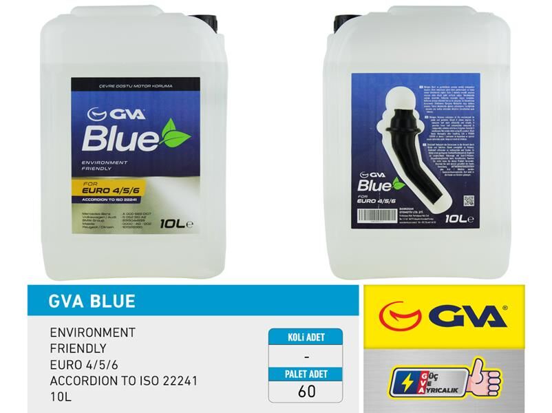 Gva Blue Sıvısı 10 Lt Euro 4-5 / Binek Euro 6 Hunili Ambalaj