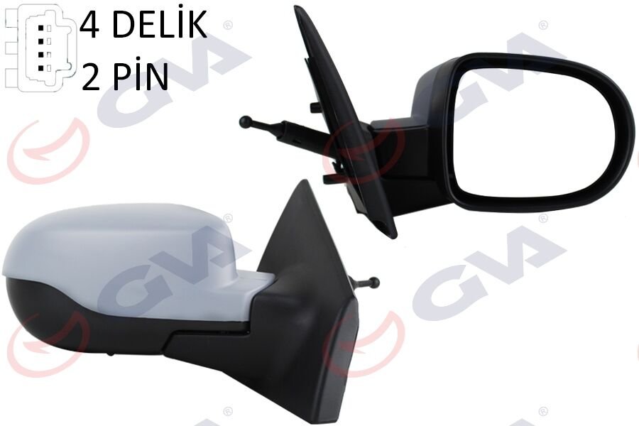 DIŞ DİKİZ AYNASI SAĞ CLIO 09 MEKANİK SENSÖRLÜ ASTARLI KONVEKS 2 FİŞ VM-6135PSR