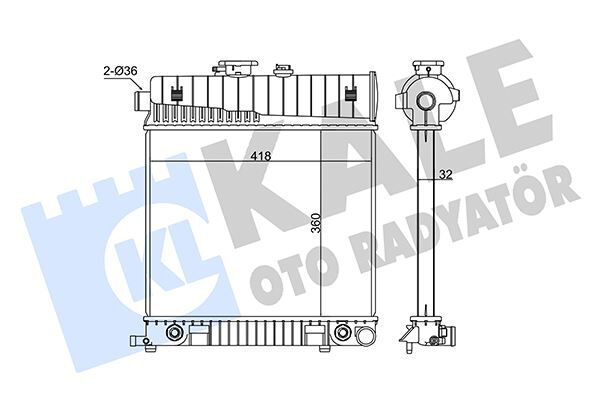 MOTOR SU RADYATORU MERCEDES M111 W202 S202 W210 S210 KLIMASIZ