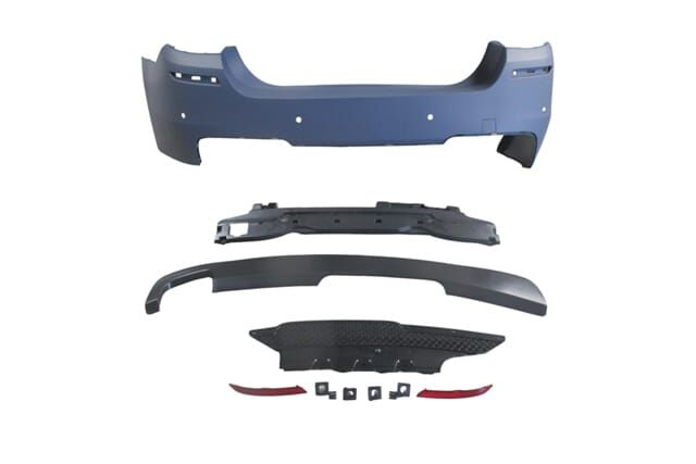 Bmw 5 Serı- F10- 10/16; Arka Tampon Astarlı(sen.yuvalı/reflektörlü/karlıklı)(tek Egz.d.li)m-tech-lcı - A51128048594S1