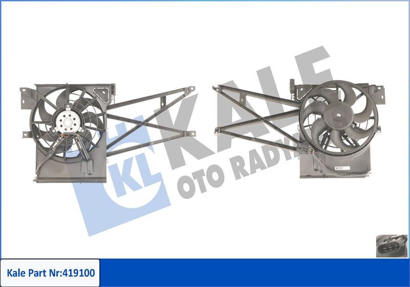 Fan Motoru Davlumbazlı Vectra B 1.6-1.8-2.0-2.5 120W-310Mm