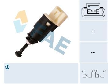 FREN PEDAL MÜŞÜRÜ RENAULT CLIO III 05 12 CLIO IV 12 CAPTUR I 12 KANGOO 05 LAGUNA II 01 07 DACIA LOGAN I-II 06 18 SANDERO I-II 08 18 DUSTER I-II 10 21 OPEL VİVARO B 06 14 4 FİŞLİ