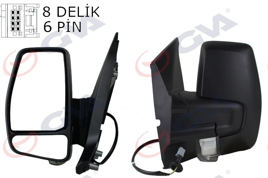 Dış Dikiz Aynası Sol Transit Custom V362 12 17 Elektirikli Isıtmalı Sinyalli