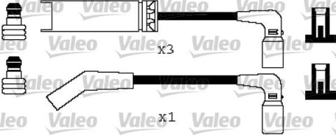 Buji Kablo Set Chevrolet Kalos 1.4 02 Lanos 1.4-1.5 97 Chevrolet Aveo 1.5-Kalos 1.5 05