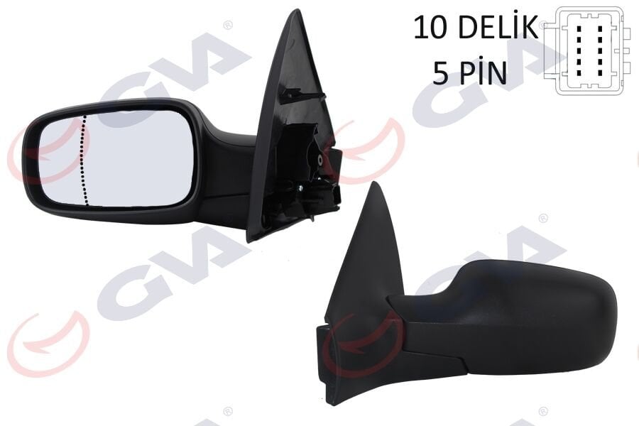 DIŞ DİKİZ AYNASI SOL MEGANE 02 ELEKTRİKLİ ISITMALI ASFERİK 5 FİŞ VM-138EHAL