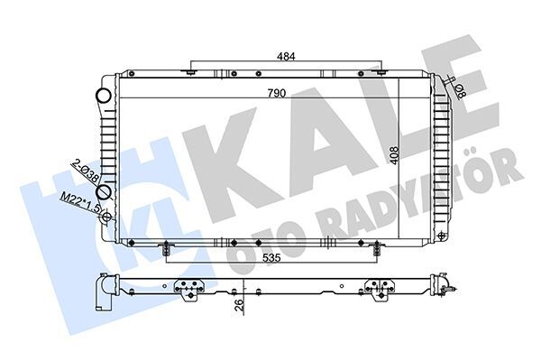 Radyatör Boxer-Ducato-Jumper 97-02 1.9D-2.5D-2.8Hdı Ac Mek 790X415X34