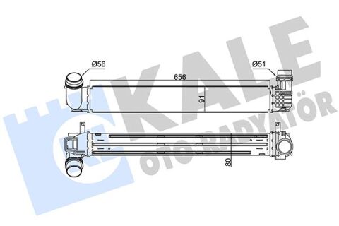 Turbo Radyatörü Intercooler Fluence Mgn Iıı-Scenıc Iıı 1.5Dcı 09 657X91X80 110Luk Al/Pl/Brz