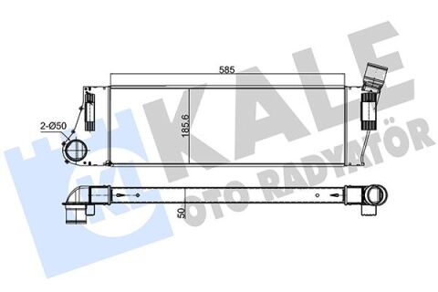 Turbo Radyatörü Intercooler Mgn Iı-Scenıc Iı 1.5Dcı-1.9Dcı Al-Pl-Brz 586X187X40