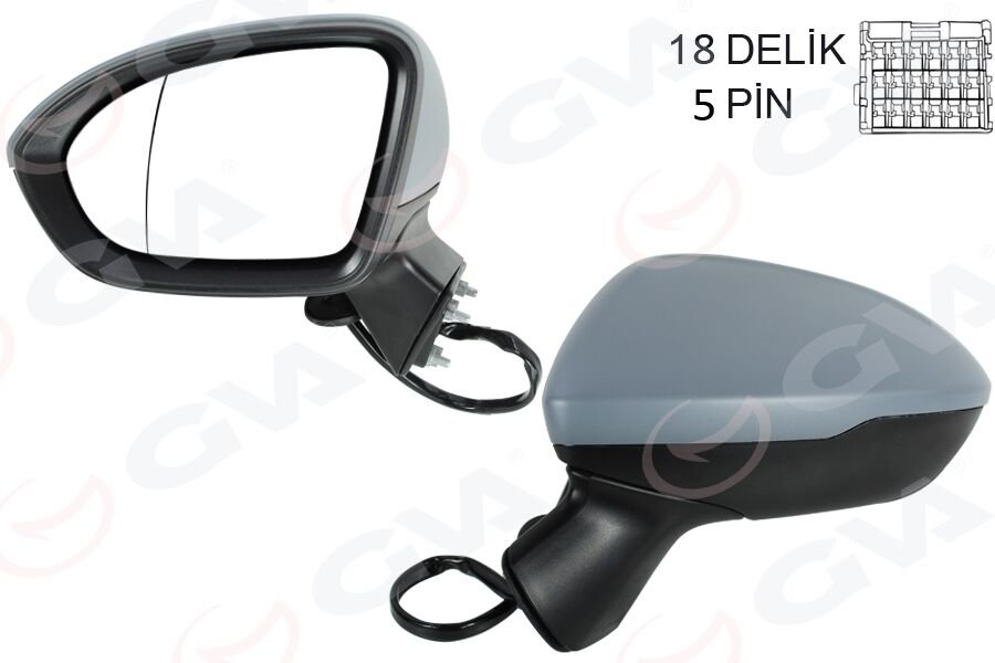 Dış Dikiz Aynası Sol Cruze 17- -Astra K 15-22 Astarlı Asferik