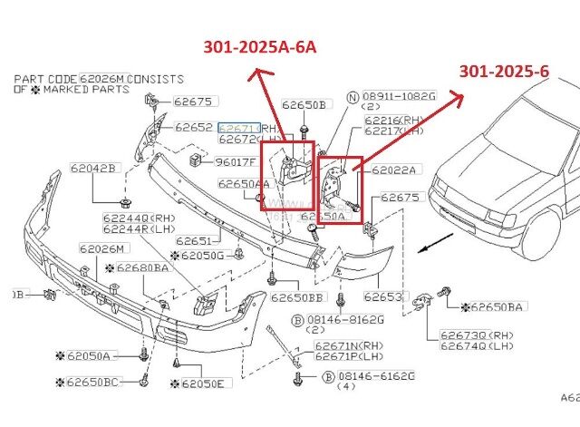 Dfm Pıck Up- Rıch- 10/12; Ön Tampon İç Braketi Sol (tw) - 62215-3S500