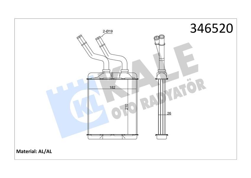 Kalorifer Radyatörü Alfa Romeo 147-156-Gt