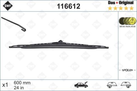 Sılecek Supurgesı On Sol 600Mm Mercedes C-Class W203 S203 Cl203 Swf