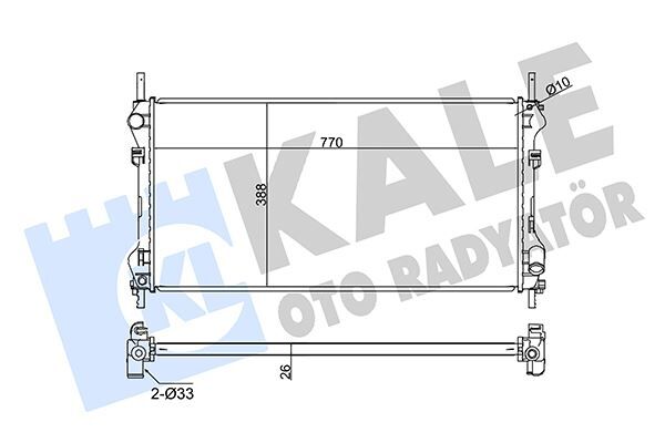 Motor Su Radyatoru Transıt V184 2.4Tdcı 100Ps 125Ps 01 06 Onden Ceker Klımasız