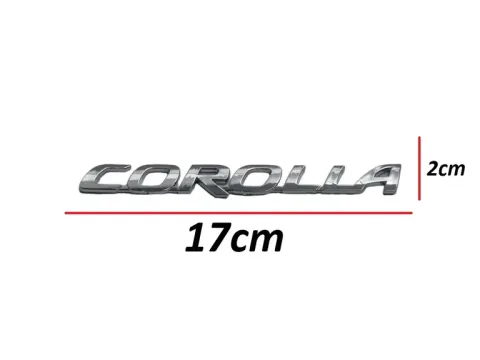 Toyota Yazı Corolla 02-25 Arka (Corolla Yazısı)