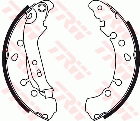 ARKA PABUÇ BALATA YARIS 1.3 VVTİ-1.33 VVTİ-1.4D-4D 06 11 203x38